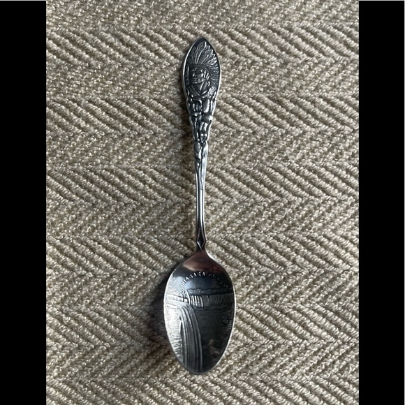 Sterling Silver Niagara Falls Native American Souvenir Spoon - Picture 1 of 5